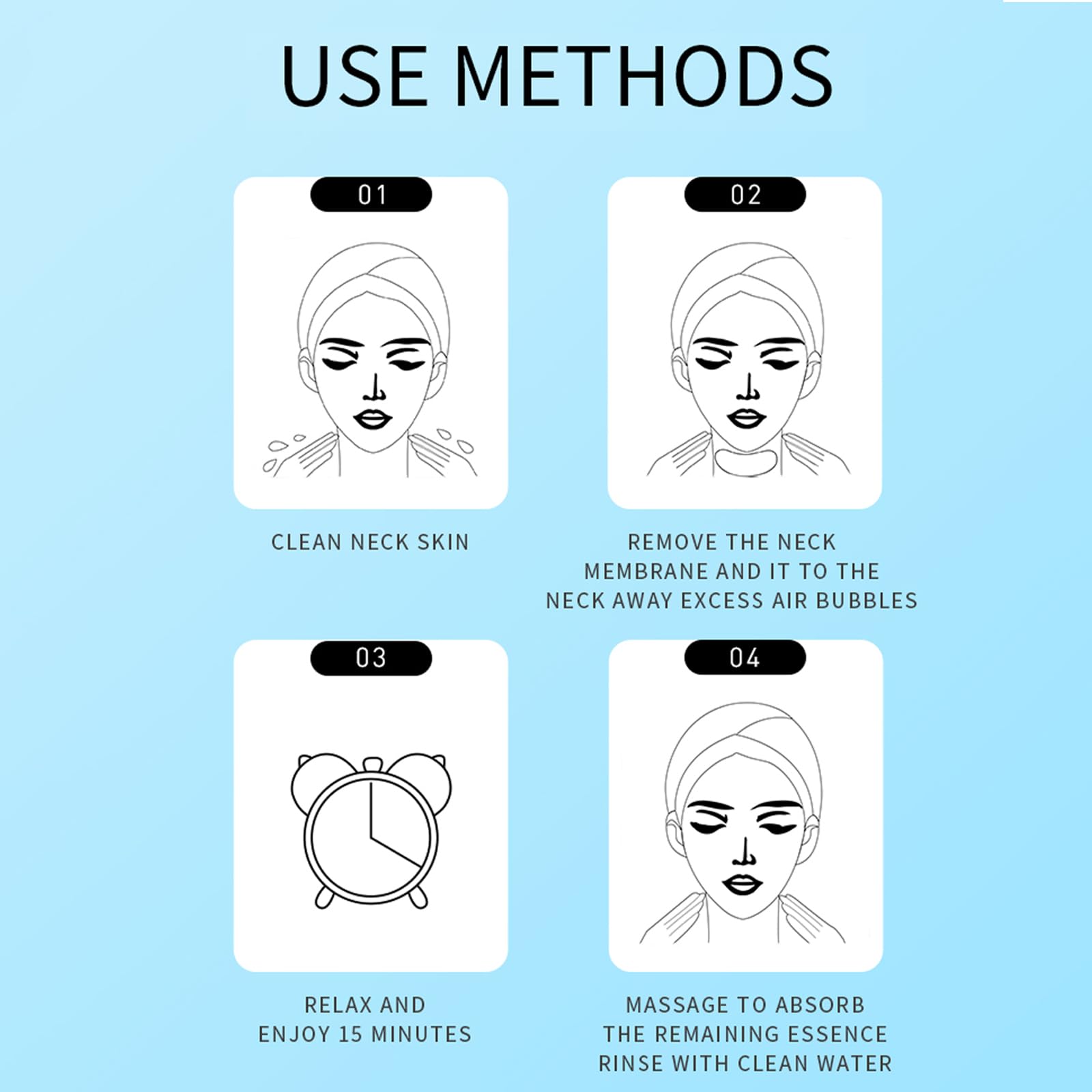 Maschera Per Il Collo, 7 Pezzi Maschera Lifting Del Collo, Cuscinetti Per La Cura Della Pelle Per Il Collo, Maschera Idratante Per Il Collo, Diluire Le Linee Del Collo E Riparare Il Collo (A)