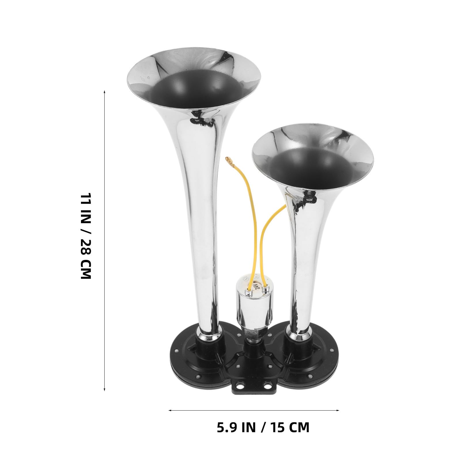 Bocina de Aire Eléctrica de Trompetas para Camión y Coche Instalación Sencilla Sonido Claro y Potente Compatible con Motocicletas y Vehículos Diversos