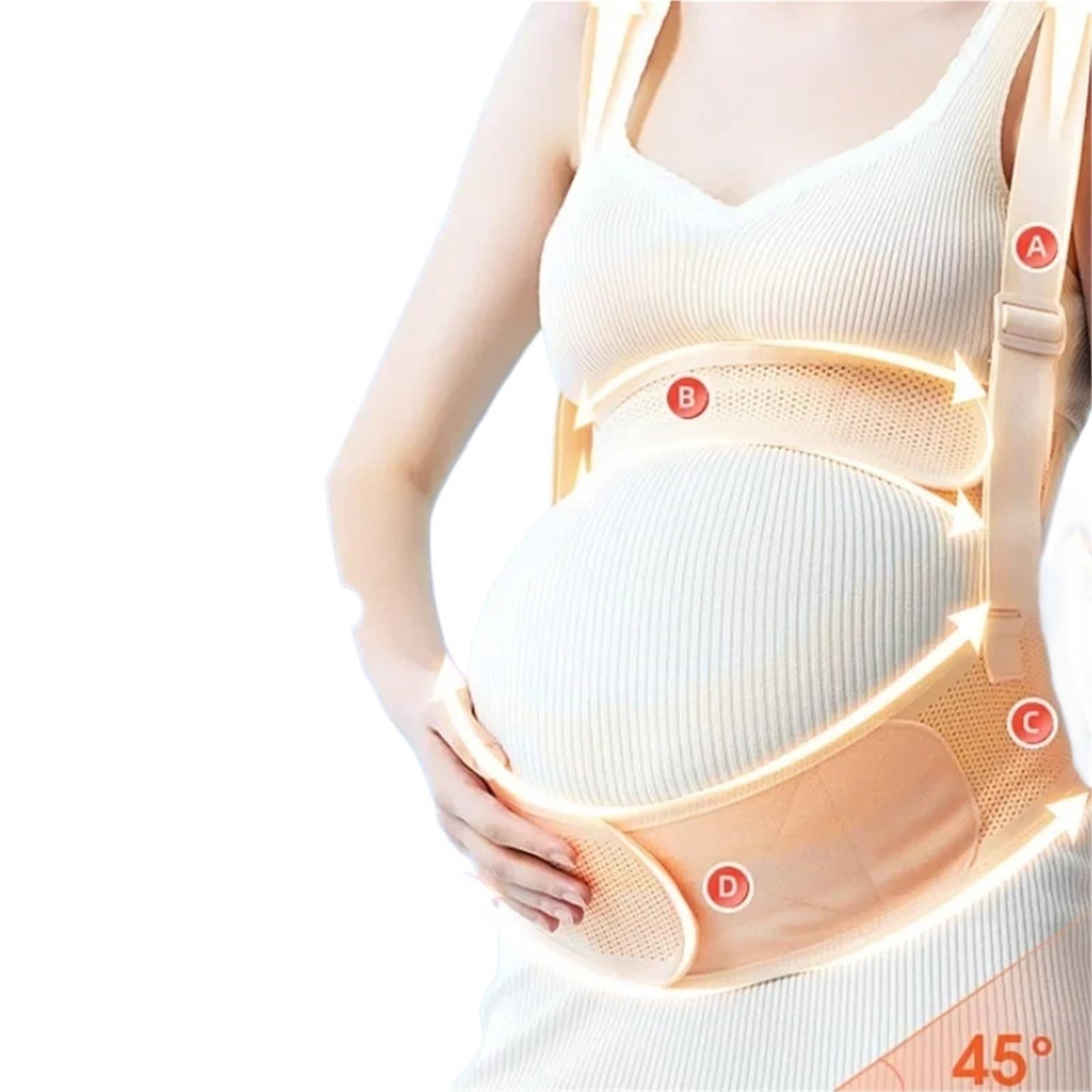 Pancera Gravidanza Cintura di supporto for pancia incinta staccabile | Cinture in rete traspirante for la gravidanza media e tardiva for le donne(XL weight 70-85KG a)