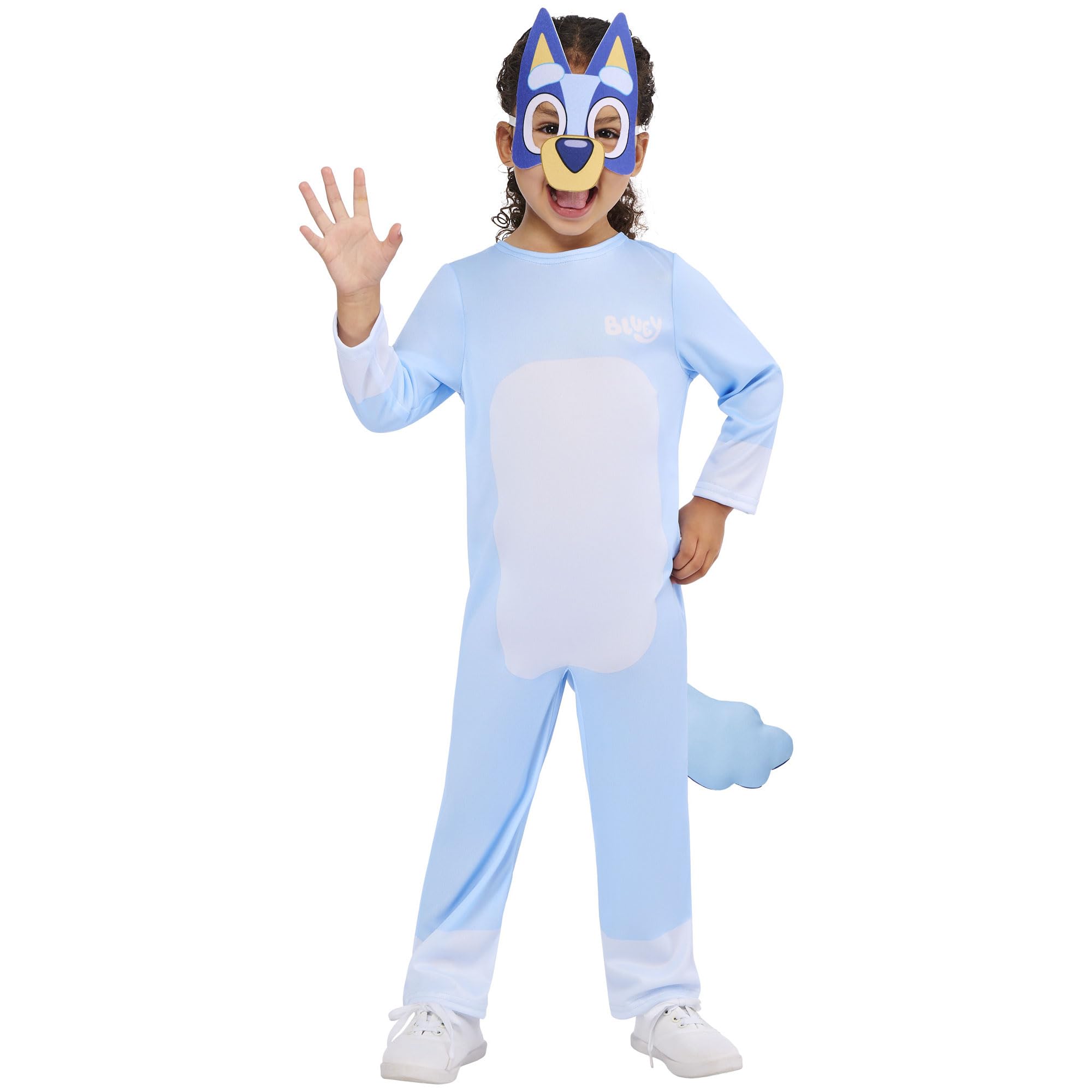 Rubies Official Bluey Classic Child Costume, Kids Fancy Dress, Size 5-6 Years