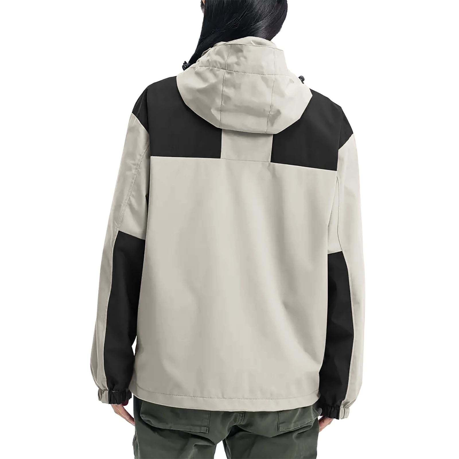Suéter de talla grande para mujer 3x desmontable a prueba de viento y chaqueta cortavientos adecuado para montañismo y esquí deportes de talla grande abrigos impermeables para mujeres 2x