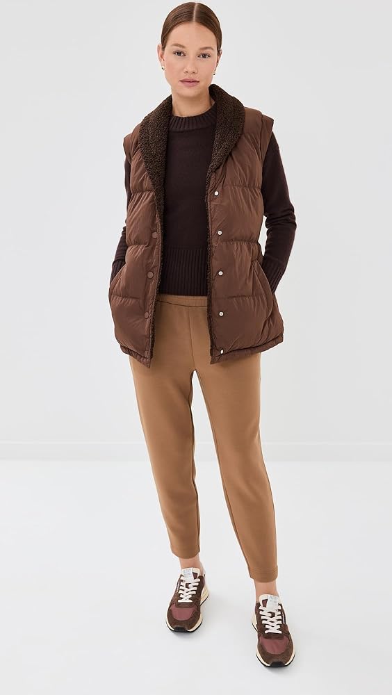 Varley Women's Lanville Reversible Gilet, Chestnut/Coffee Bean