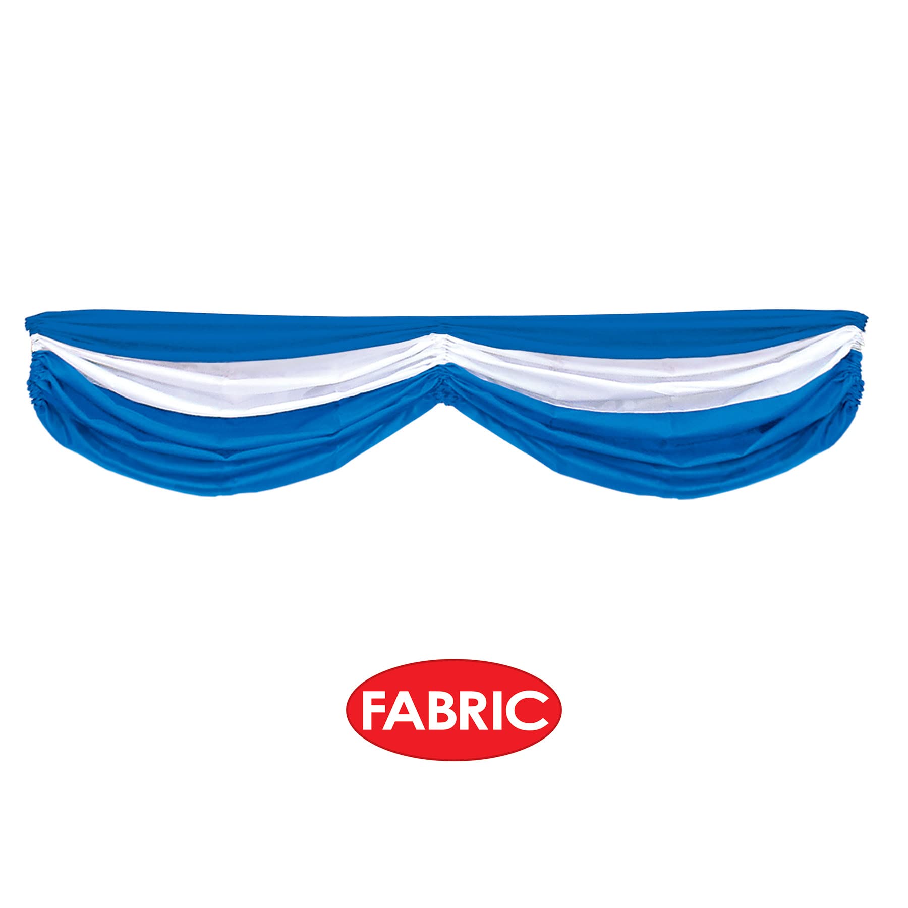 Beistle S50948BWAZ2 Wimpelkette aus Stoff, blau/weiß