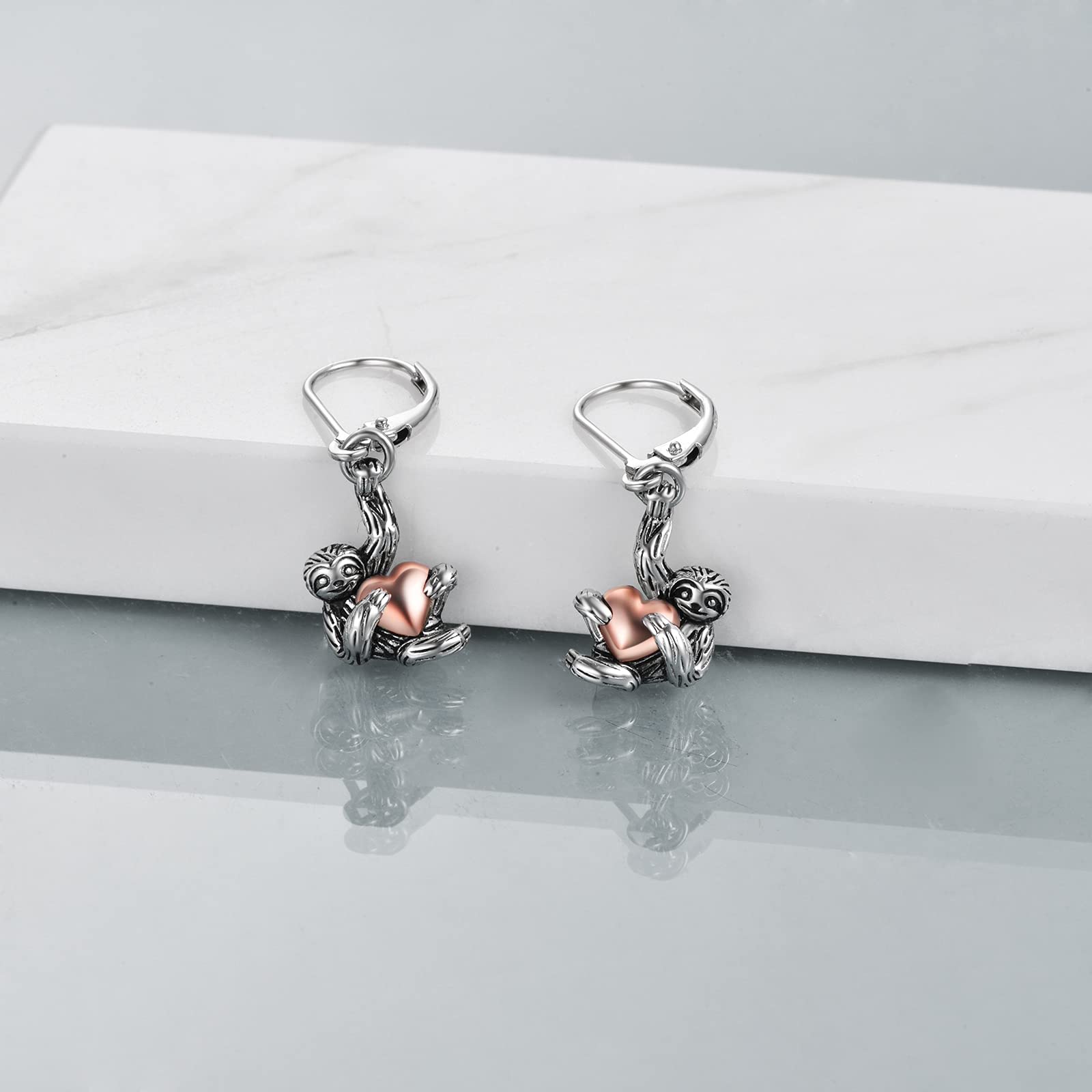 Faultier Geschenke Ohrringe Sterling Silber Faultier Baumeln Ohrringe Faultier Schmuck für Frauen Mädchen Geschenke