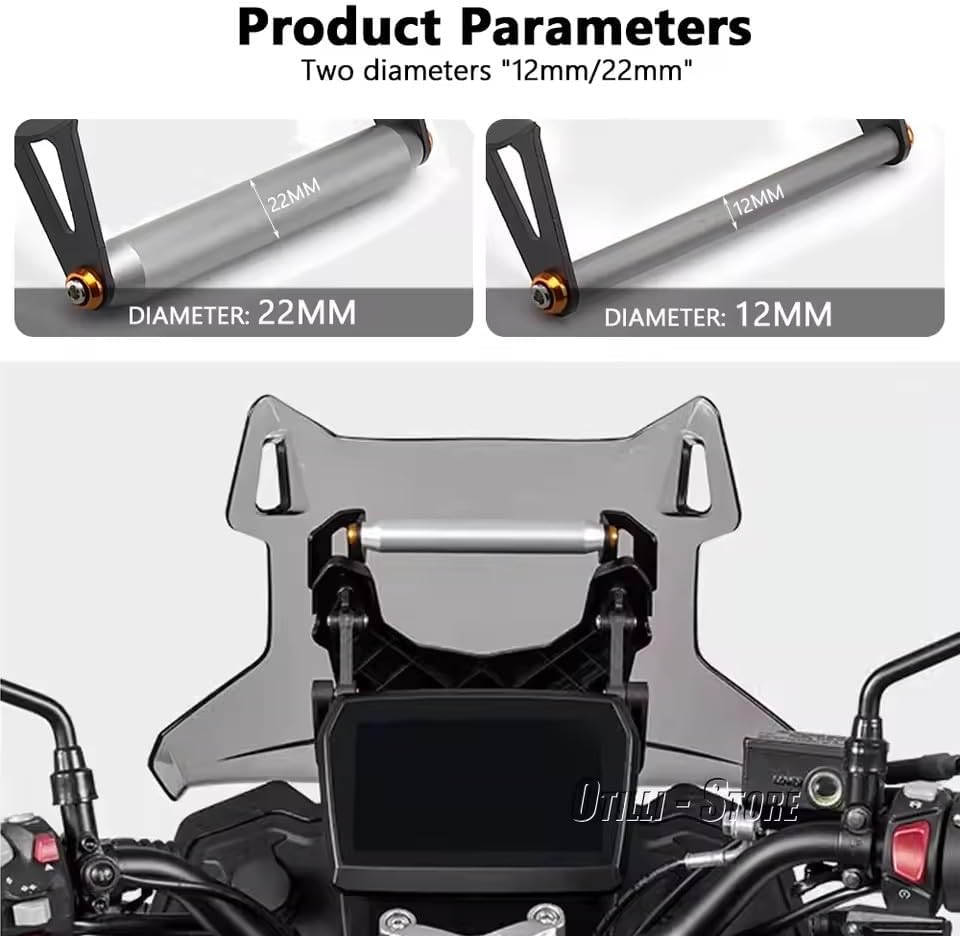 New DS525X 2023- GPS Mount Motorcycle Phone Holder Stand Navigation Bracket Fit for VOGE DSX525 DSX 525 DS 525 X (22MM)