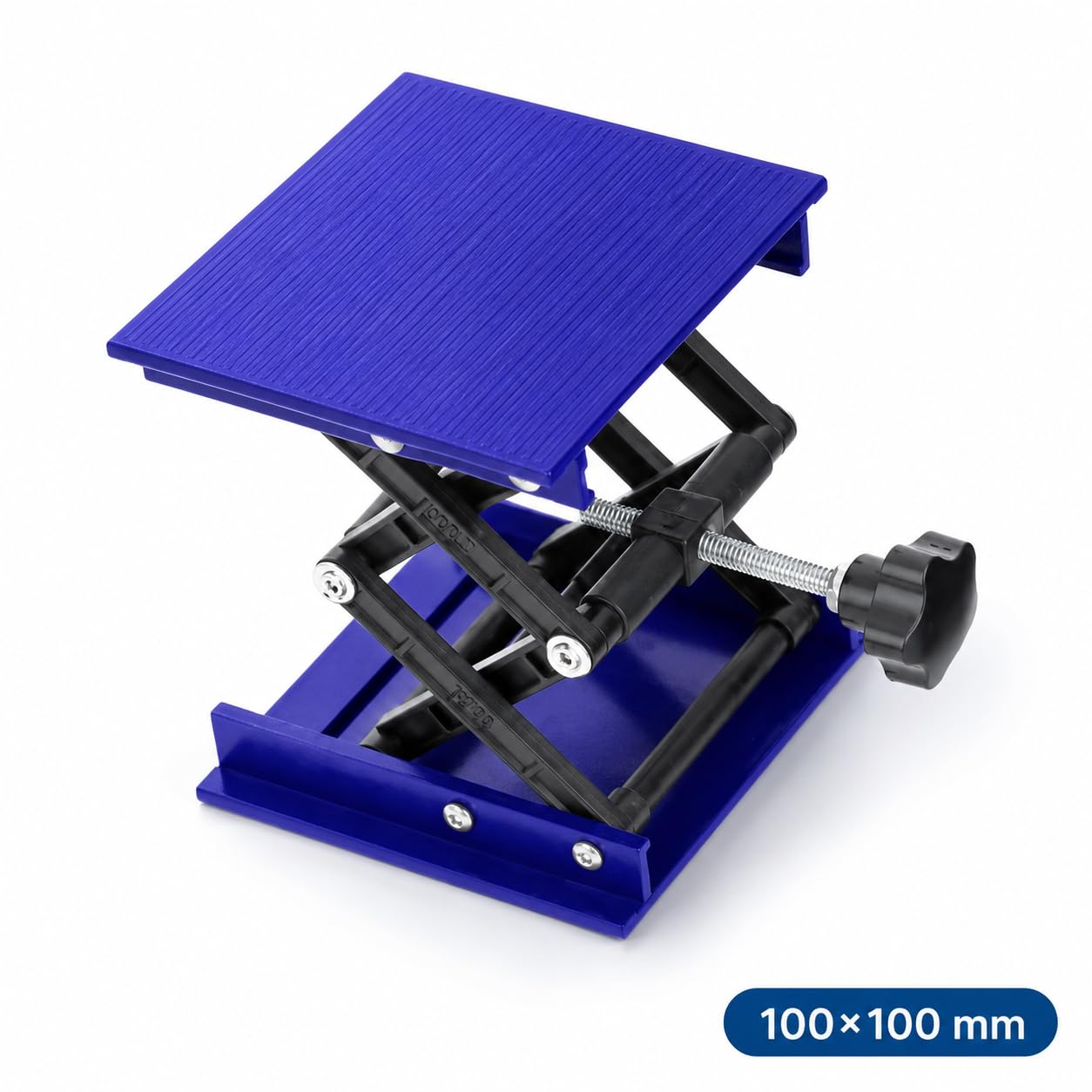 Edelstahl Router Tisch Hebeplattform, Höhenverstellbare Werkbank für Holzbearbeitung, Gravur, Werkstatt, Labor und Heimwerker, 100 x 100 mm