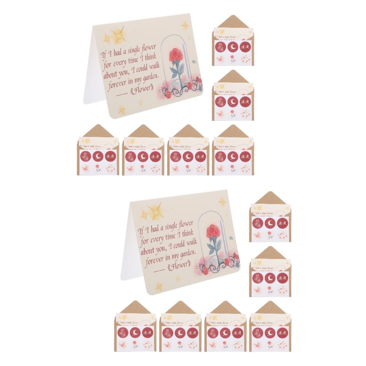 Ciieeo 12 Piezas Tarjeta De Mensaje De Regalo Cumpleaños Para Esposa Tarjetas De Boda Saludo De Fiesta Graciosas Tarjetas De Felicitación Plegable Lindo Atasco De Papel Invitación Trabaja