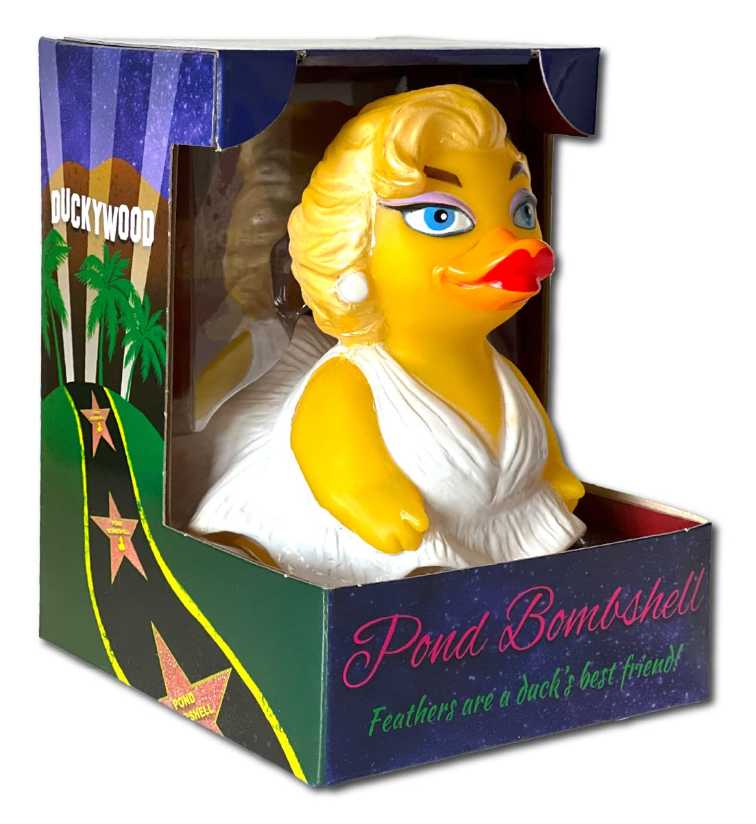 Pond Bombshell - Floating Rubber Ducks - Collectible Bath Toy Gift for Kids & Adults of All Ages