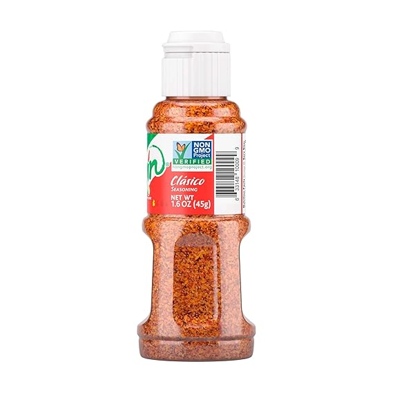 Tajin Clasico Seasoning, Mini Portable Mexican Chili Lime Spice Blend for Fruit, Snacks, Tacos, and Cocktails, Zesty Flavor Enhancer, 1.6 oz (Pack of 1)