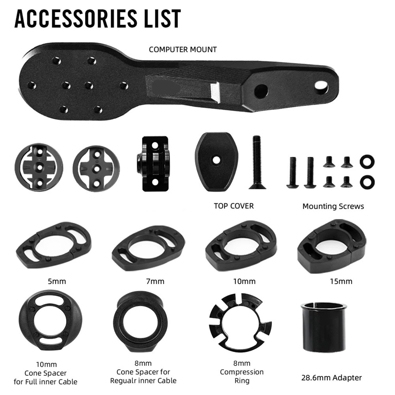 Generico Manubrio for Bici da Strada Integrato T1000 Full Carbon, Barra Piegata da Corsa da 28,6 Mm