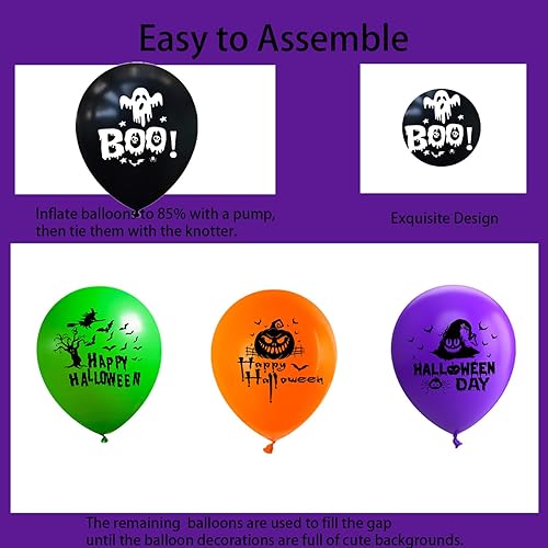 Miniatura 80 de Globos de aluminio de Halloween, globos de cumpleaños de Halloween, número 1, araña, momia, calabaza, murciélago, fantasma, globos para decoración