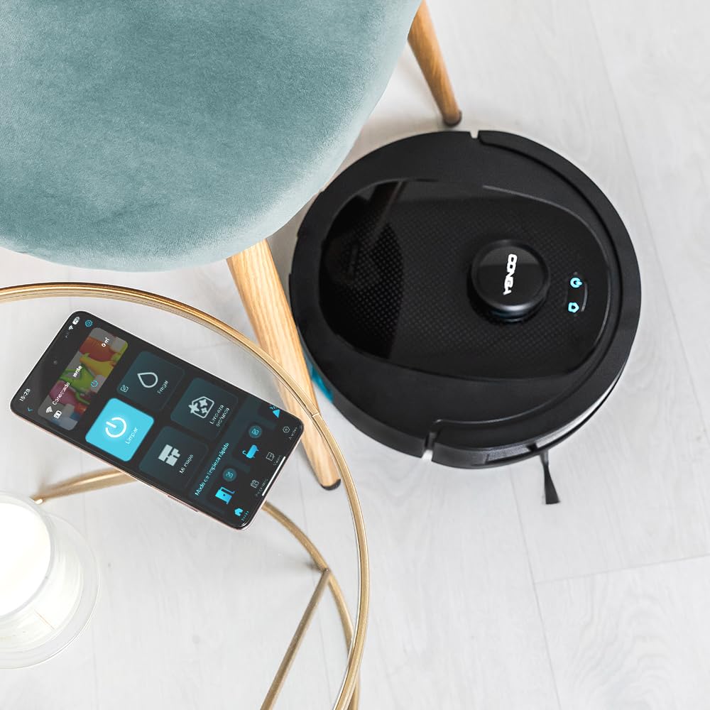 Cecotec Robot Aspirapolvere Conga 8490 Ultimate Ultra Power Home. Navigazione Laser, Controllo APP, Base Autopulizia 2,5 L, 7000 Pa, Fino a 170 min Autonomia, Spazzola Centrale in Silicone per Animali