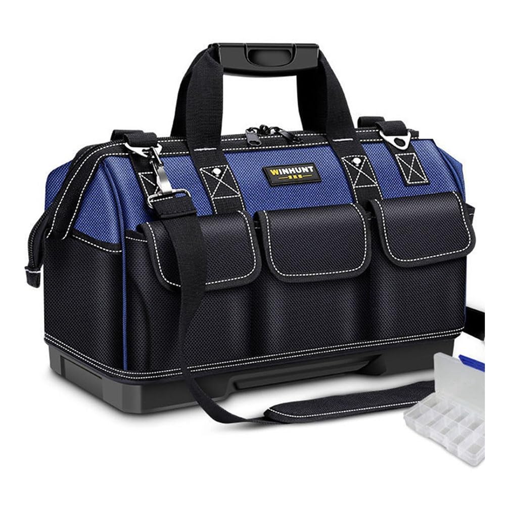 Xnuiasqe Electrician Tool Bag Multifunctional Tool Bags Oxford Cloth Electrician Bags Waterproof And Wear-Resi 18Inch 1 Piece
