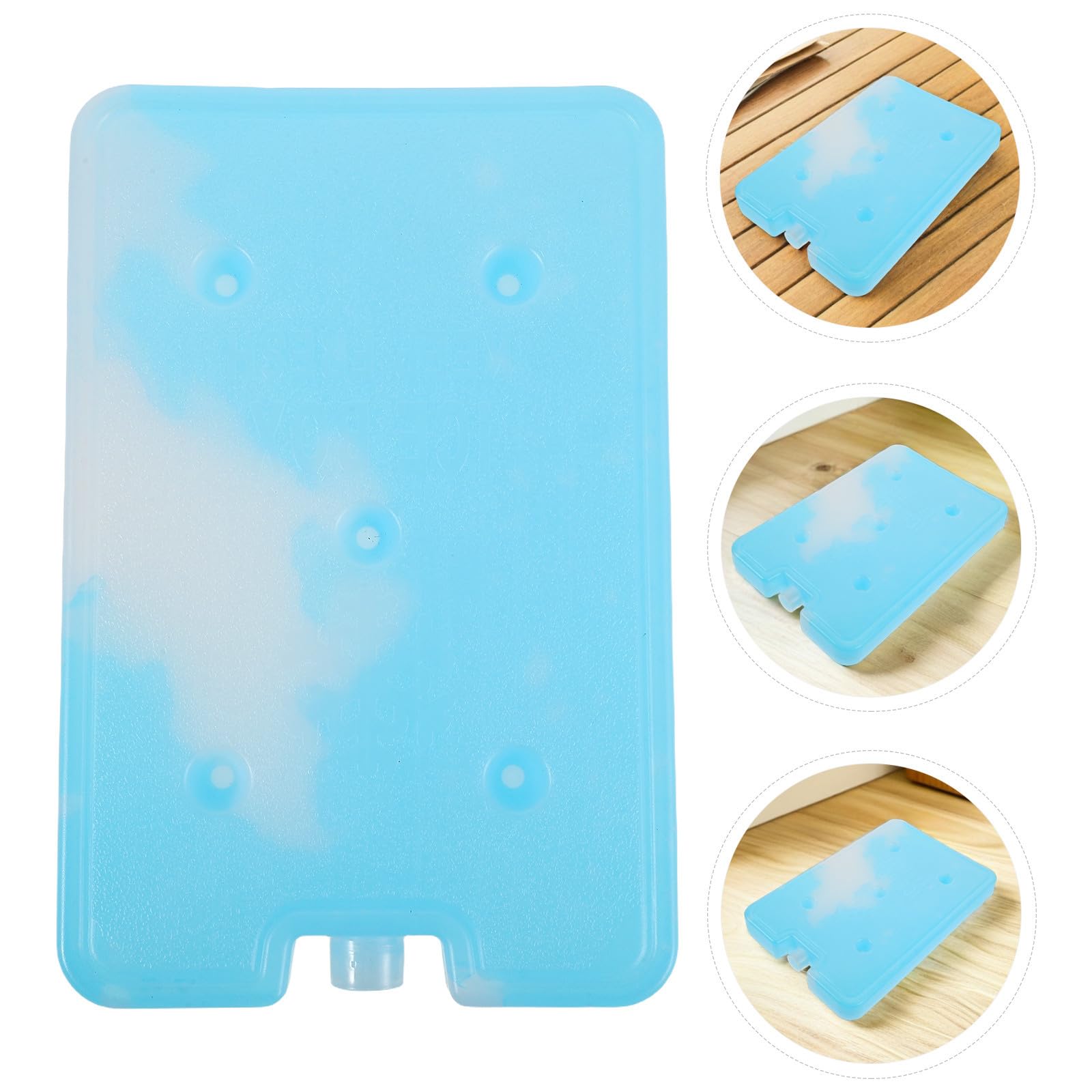 3 Pièces Bloc Réfrigérant Réutilisable 605ml en Plastique
