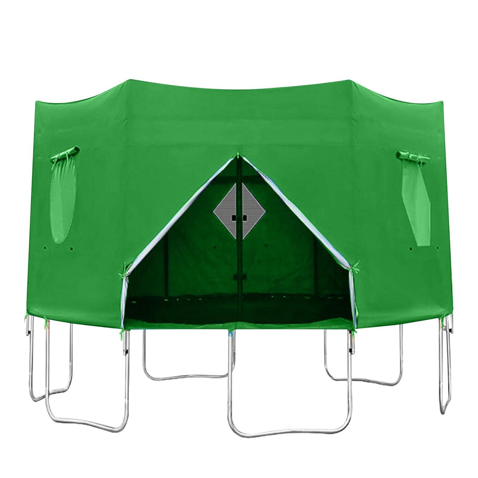 Yukunuk 6 Poles Trampoline Canopy, Trampoline Tent Cover 6ft/8ft/10ft/12ft/14ft, Waterproof Top Round Shade Cover, Sunscreen For For Ourdoor Parties Picnics