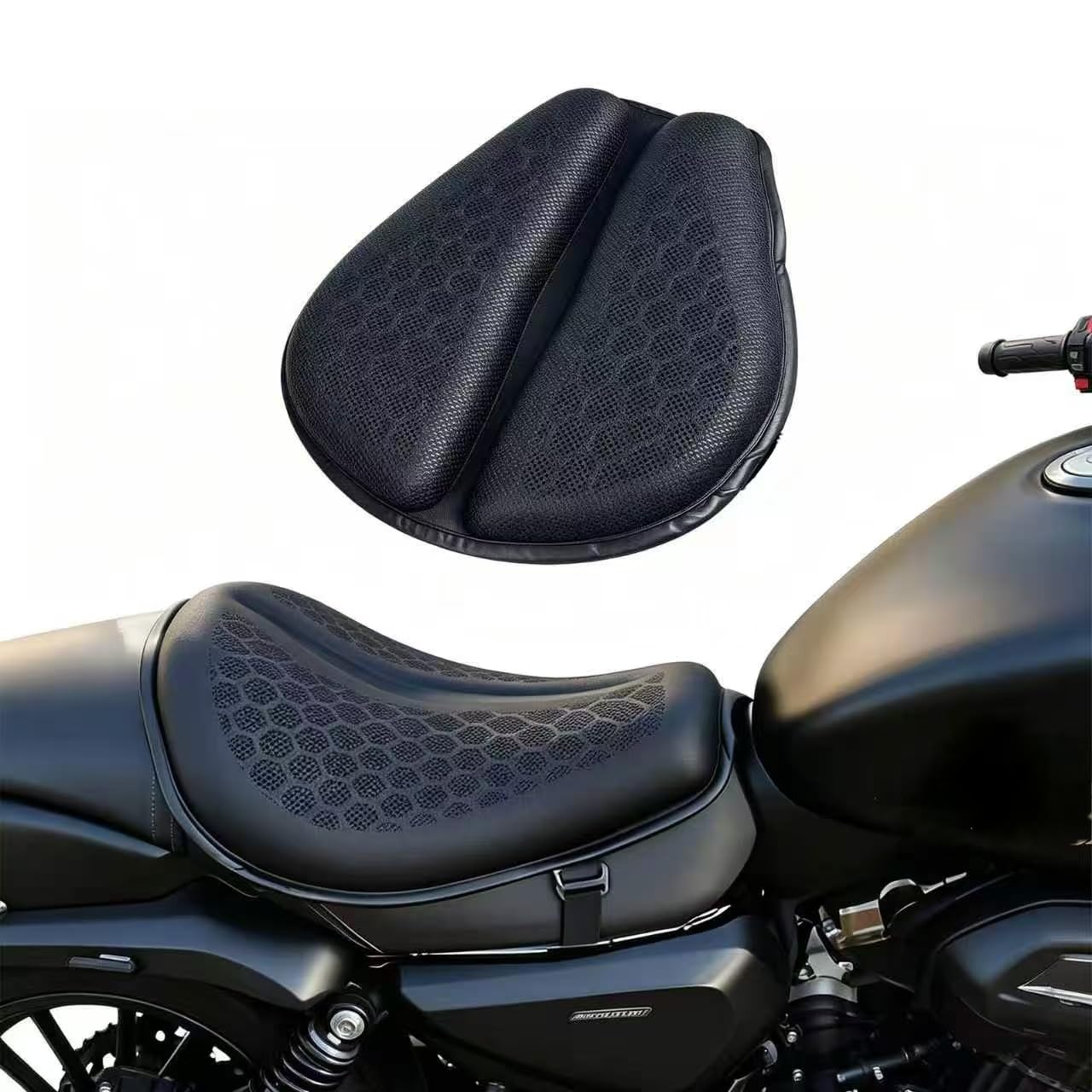 Cuscino Sella Moto per Ducati Scrambler Icon 2015-, Coprisella Protezione Imbottitura Traspirante Antiscivolo Comfort Assorbimento Urti