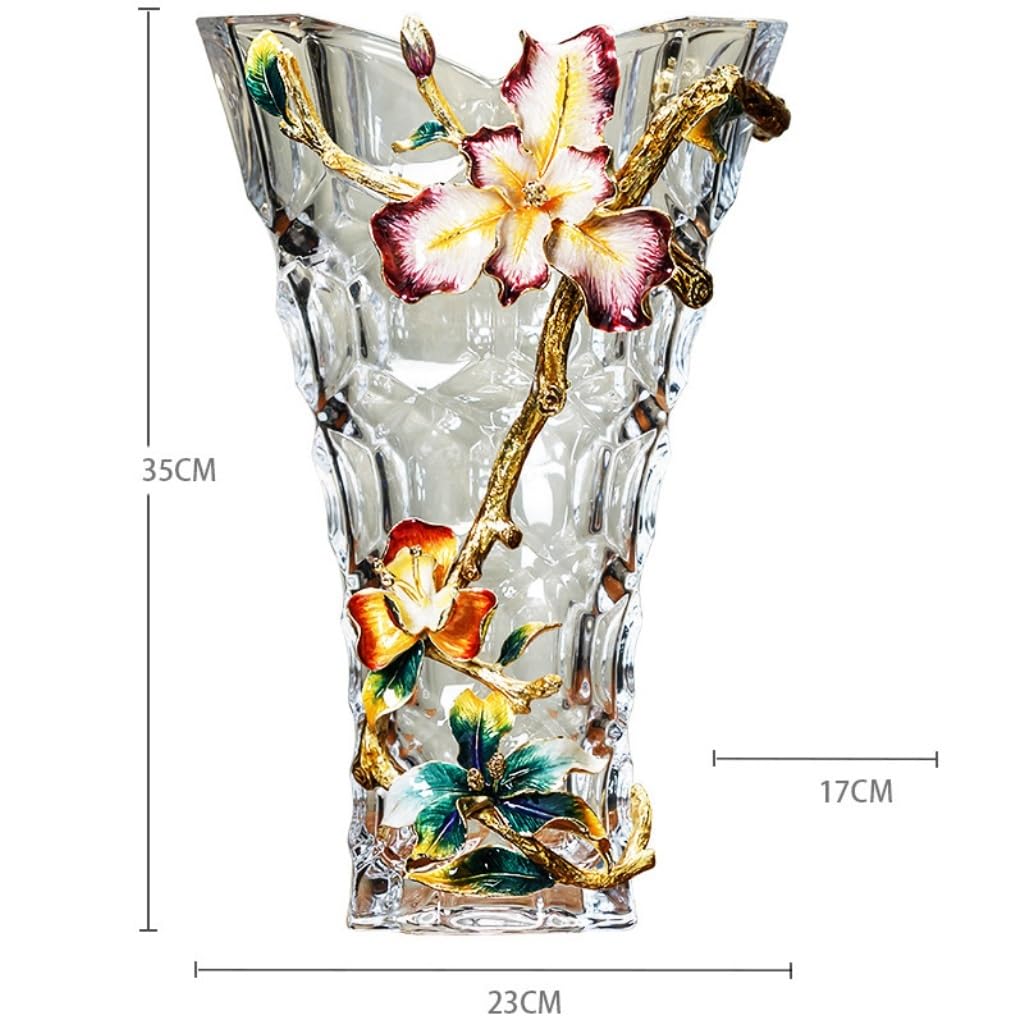 Amazon.com: China Vase Colored Glass Vase Ornaments Modern Light