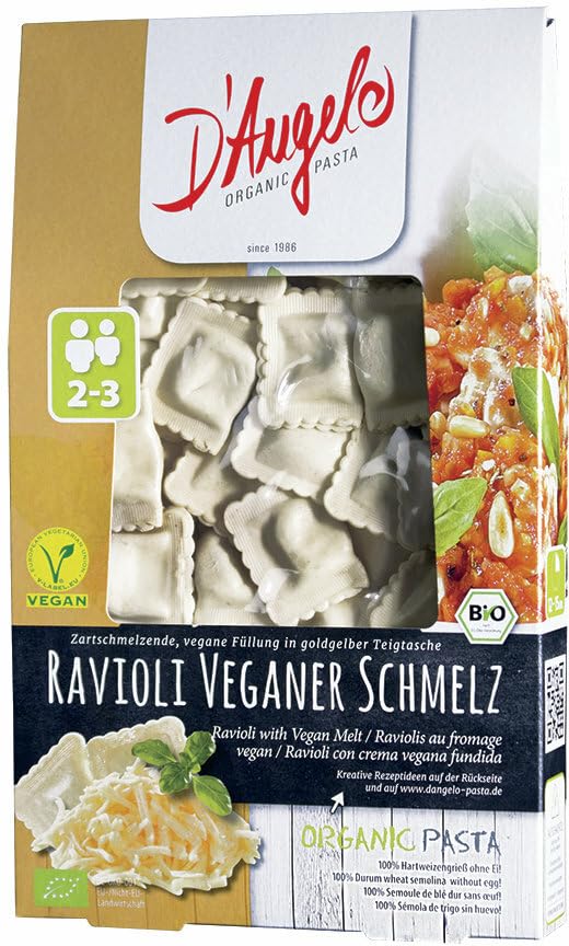 DAngelo Bio Ravioli mit veganem Schmelz (6 x 250 gr)