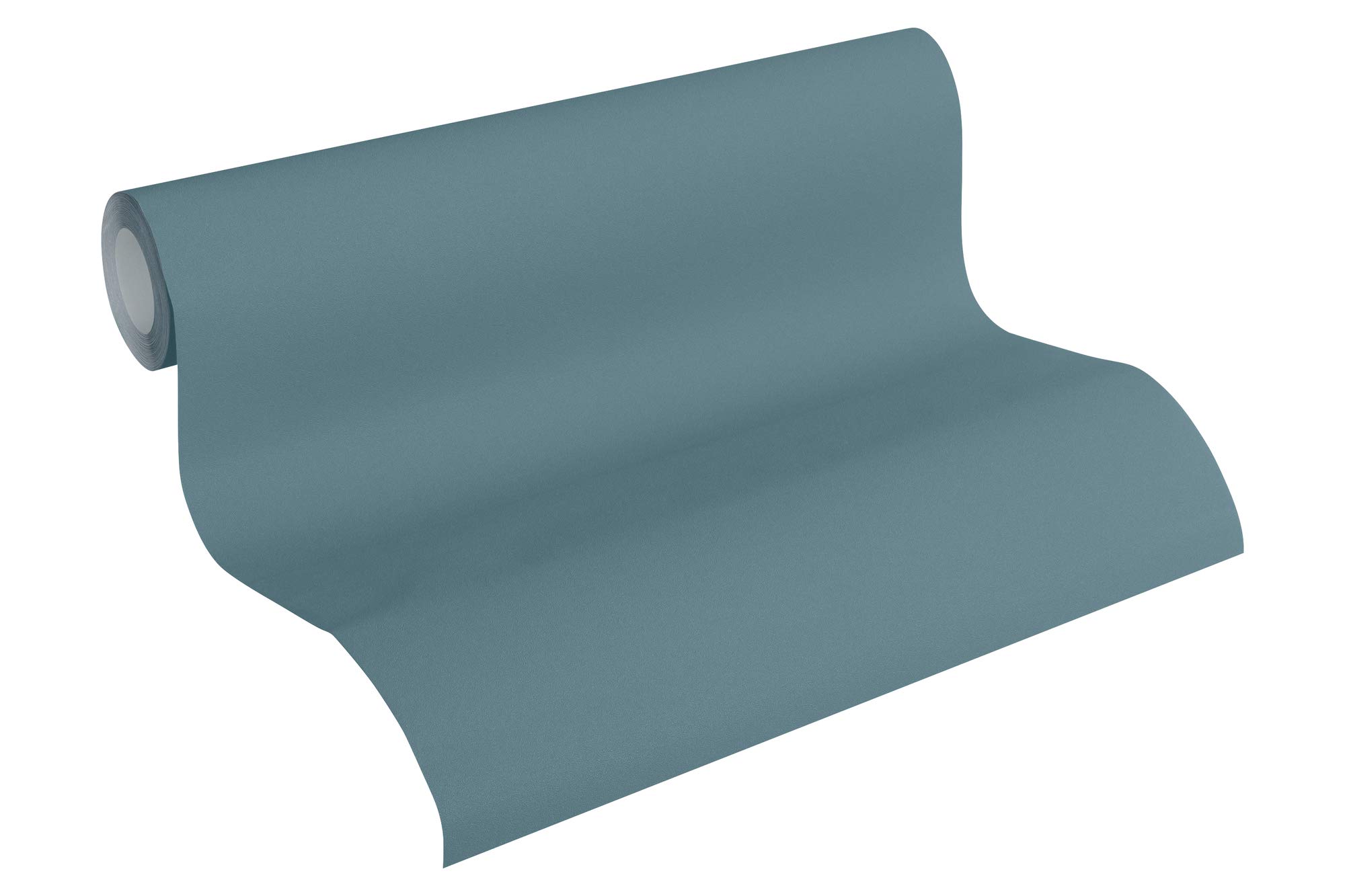 A.S. Création Plain Wallpaper New Life Non-Woven Wallpaper 10.05 m x 0.53 m Blue Made in Germany 353313 3533-13 - Image 2