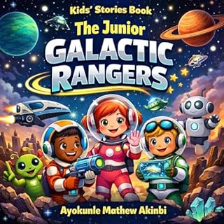 The Junior Galactic Rangers Kids&rsquo; Stories Book cover art