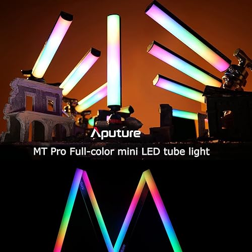 Miniatura 5 de Aputure MT Pro RGB Light Wand Stick 7.5W CCT de 2000K -10000K Salida Pixel-Mappable RGBWW Mini LED Tubo Luz Soporte Sidus Link Bluetooth App Control