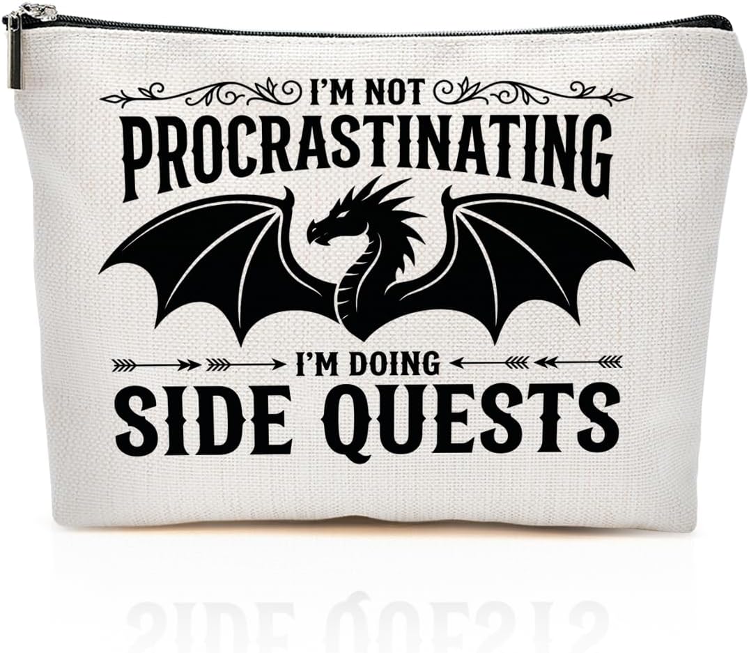 Vintage Dragon Makeup Bag, Funny Dragon Lover Gifts Travel Toiletry Bags
