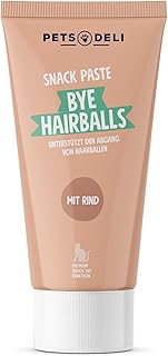 Pets Deli Belly Comfort Katzen Snack Paste Rind, unterstützt Haarballenreduktion, getreidefrei, ohne Zucker, 75g, Premium Qualität