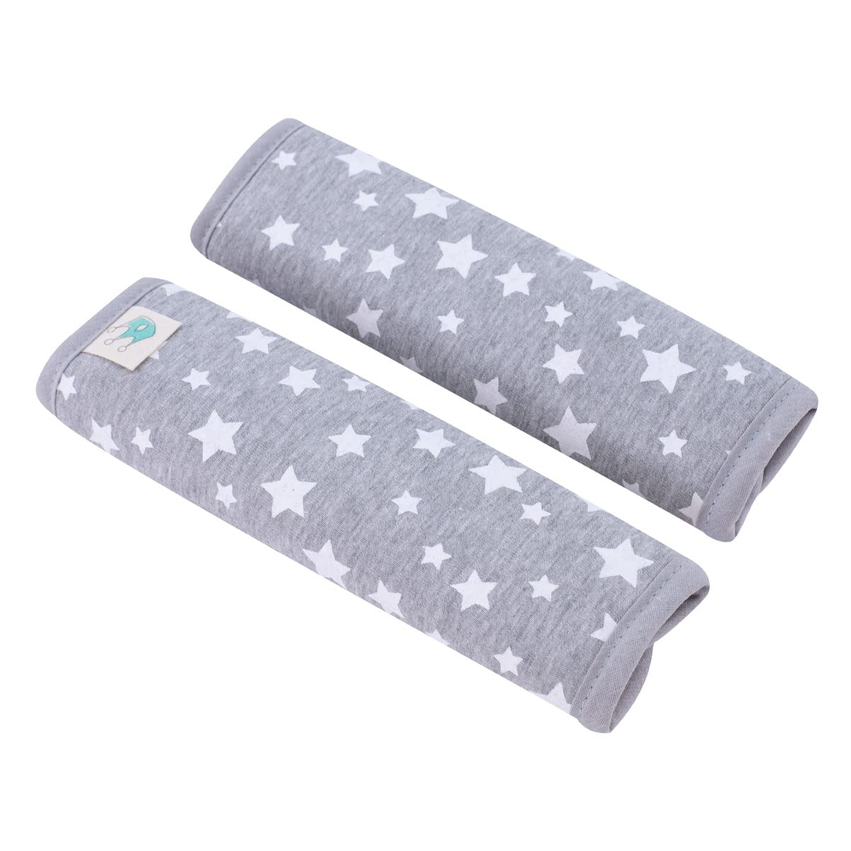 Janabebé Universal pad Covers for Stroller, carrycot and Chairs Groups 0-3 (White Star, 17 X 18)