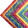 Newamishquilt 5"x 5" 50 PCS 100% Cotton Floral Fabric Squares Bundles Quilting Supplies for Sewing DIY & Quilt Beginners— Paisley #1