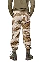 Men's Camouflage Cargo Lower, Polyester, Elastic Waist and Ankle Cuffs, Multi-Pocket (in, Alpha, L, Regular, Desert Camouflage) gallery image