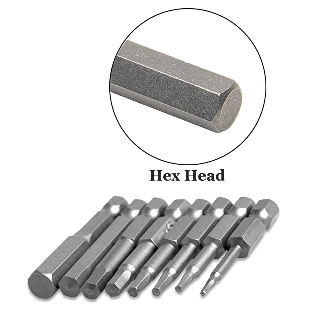 Innensechskant-Bits Set, 6-tlg. – 1/4 Zoll Sechskantschaft, Magnetisch, Aus S2-Stahl Für Schrauber & Bohrmaschinen
