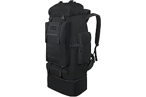 Vaupan Expandable Hiking Backpack: 100L Molle Rucksack for Camping