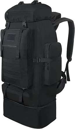 Vaupan 80L Wanderrucksack – Wasserdicht, Mit Regenhülle, Molle-System – Großes Hauptfach, Leicht (1,4 Kg) – Für Camping, Trekking & Reisen Vaupan 80L Wanderrucksack – Wasserdicht, Mit Regenhülle, Molle-System – Großes Hauptfach, Leicht (1,4 Kg) – Für Camping, Trekking & Reisen
