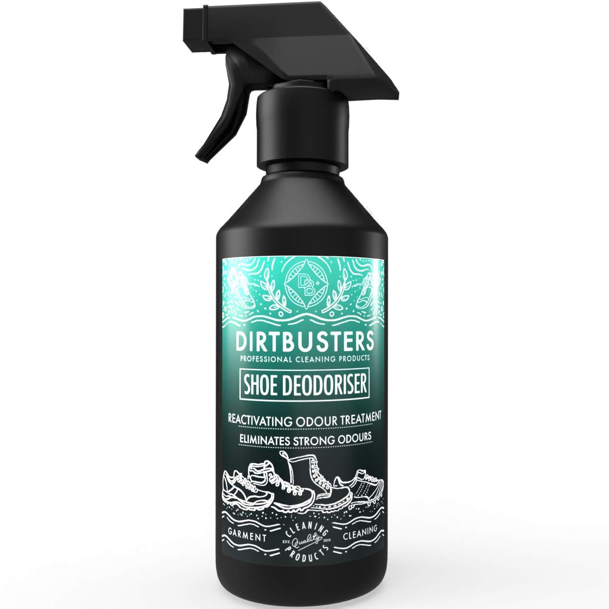 DirtbustersNatural Shoe Deodoriser Trainer Boot Odour Neutraliser Eliminator Deodorizer Wild Fig and Cassis Fragrance 500ml