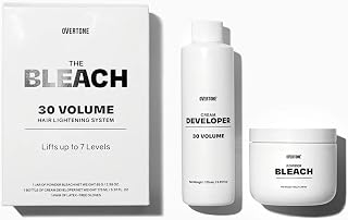 Overtone The Bleach 30 Volume: Vegan At-Home Hair Bleach Kit, Lifts Up to 7 Levels, Hydrating & Brass-Neutralizing Formula, 9oz
