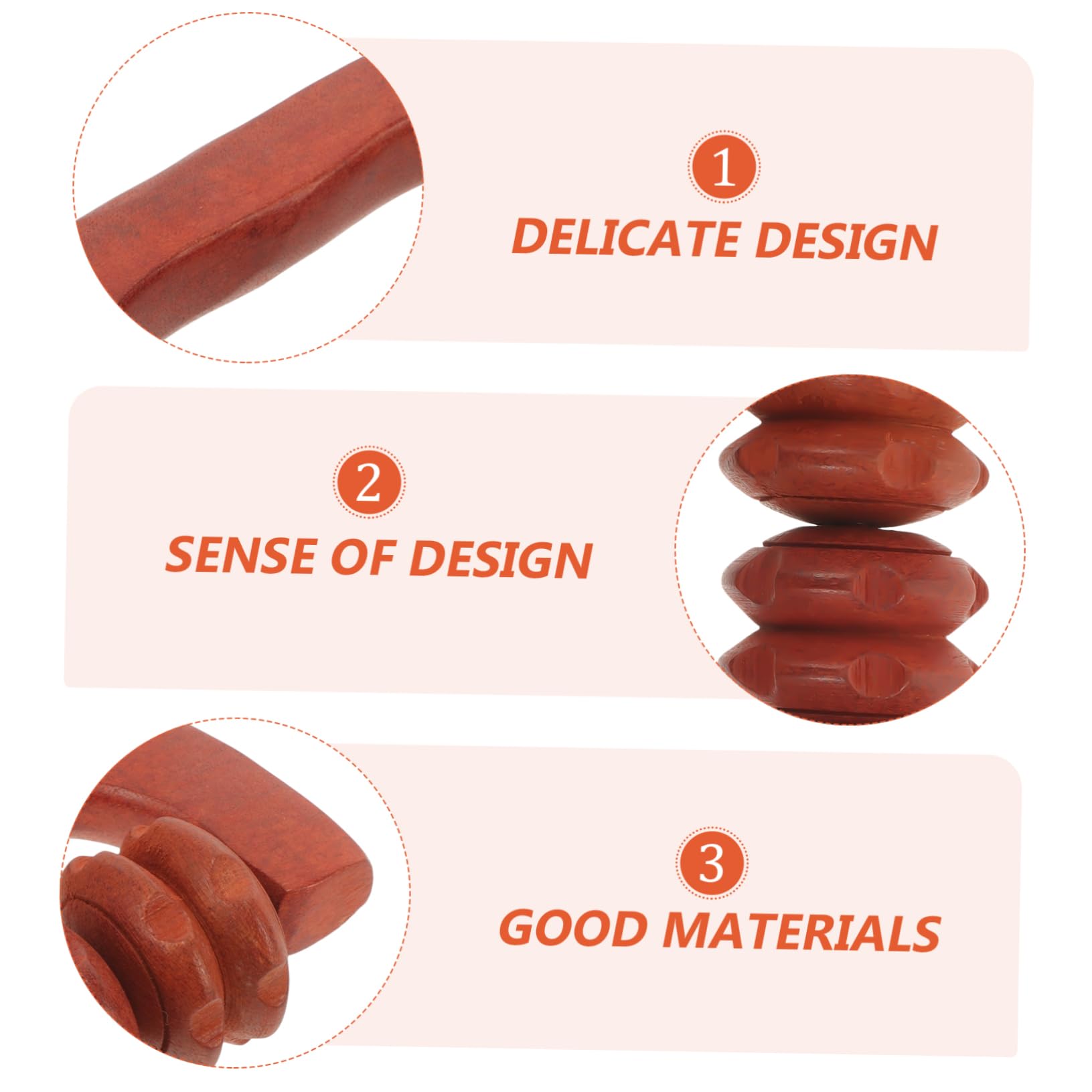 TOVINANNA Pcs Handheld Wooden Massage Roller for Muscle Relief Multipurpose Massager for Back Neck and Foot Beech Roller Ball for Massage