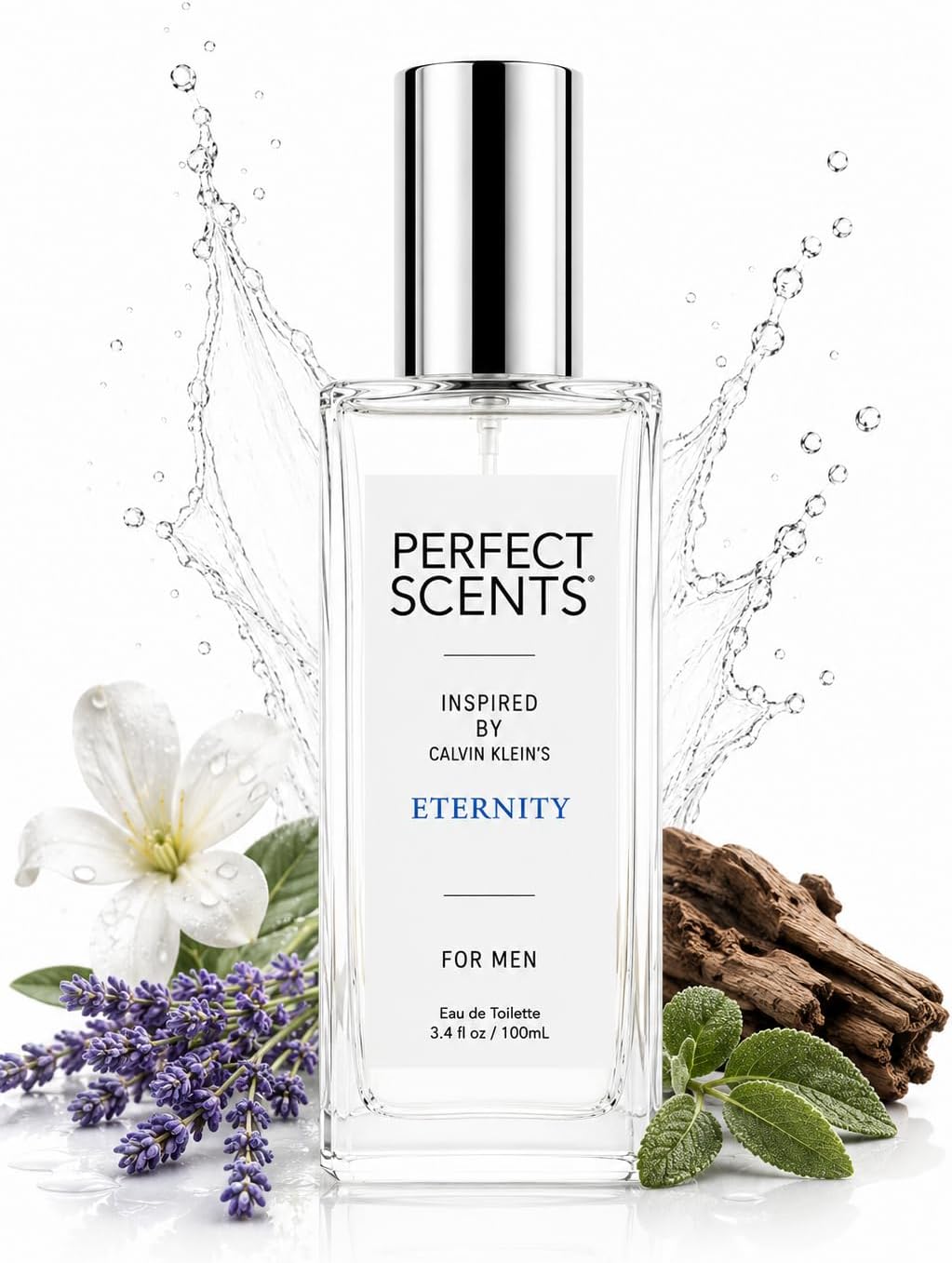 Fragrances, Inspired by Calvin Klein’s Eternity, Women’s Eau de Toilette, CLEAN, Vegan, Paraben-Free, Phthalate-Free, Never Tested on Animals, 3.4 Fluid Ounces