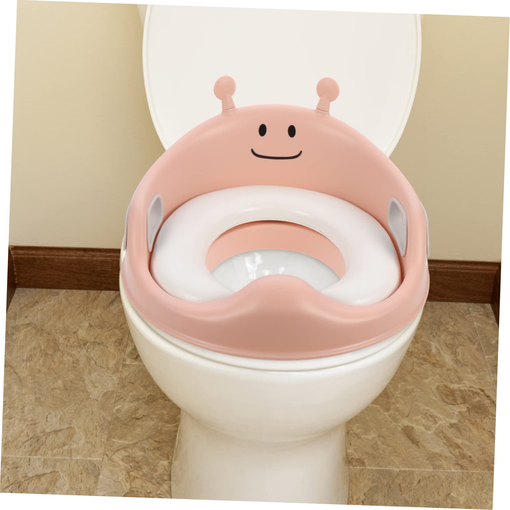 TOYANDONA Asiento Ergonómico Para Entrenamiento De Orinal Asas De Agarre Para Orinal En Casa Fácil Instalación Para Inodoros De Niños Pequeños.