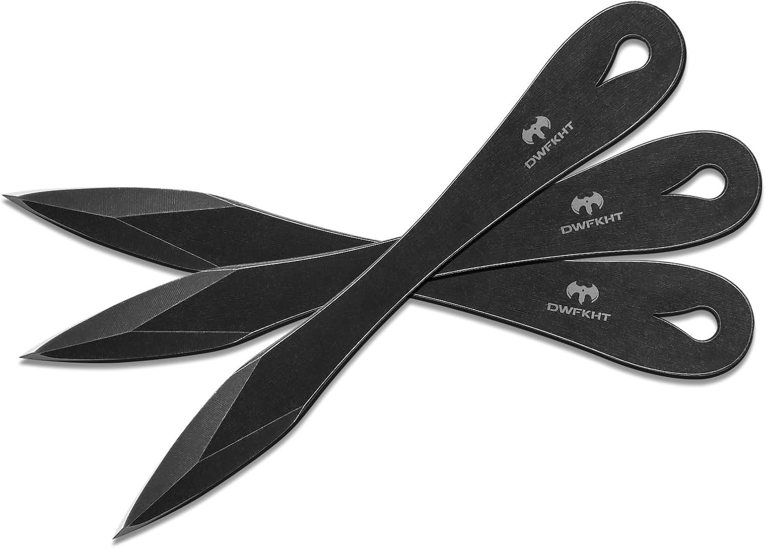 3 Pack 9.3″ Throwing Spikes, Thickness Up To 0.276″ Full-Tang Throwing Set, Properly Balanced, No Spin Full with Nylon Sheath for Competitors and Recreation