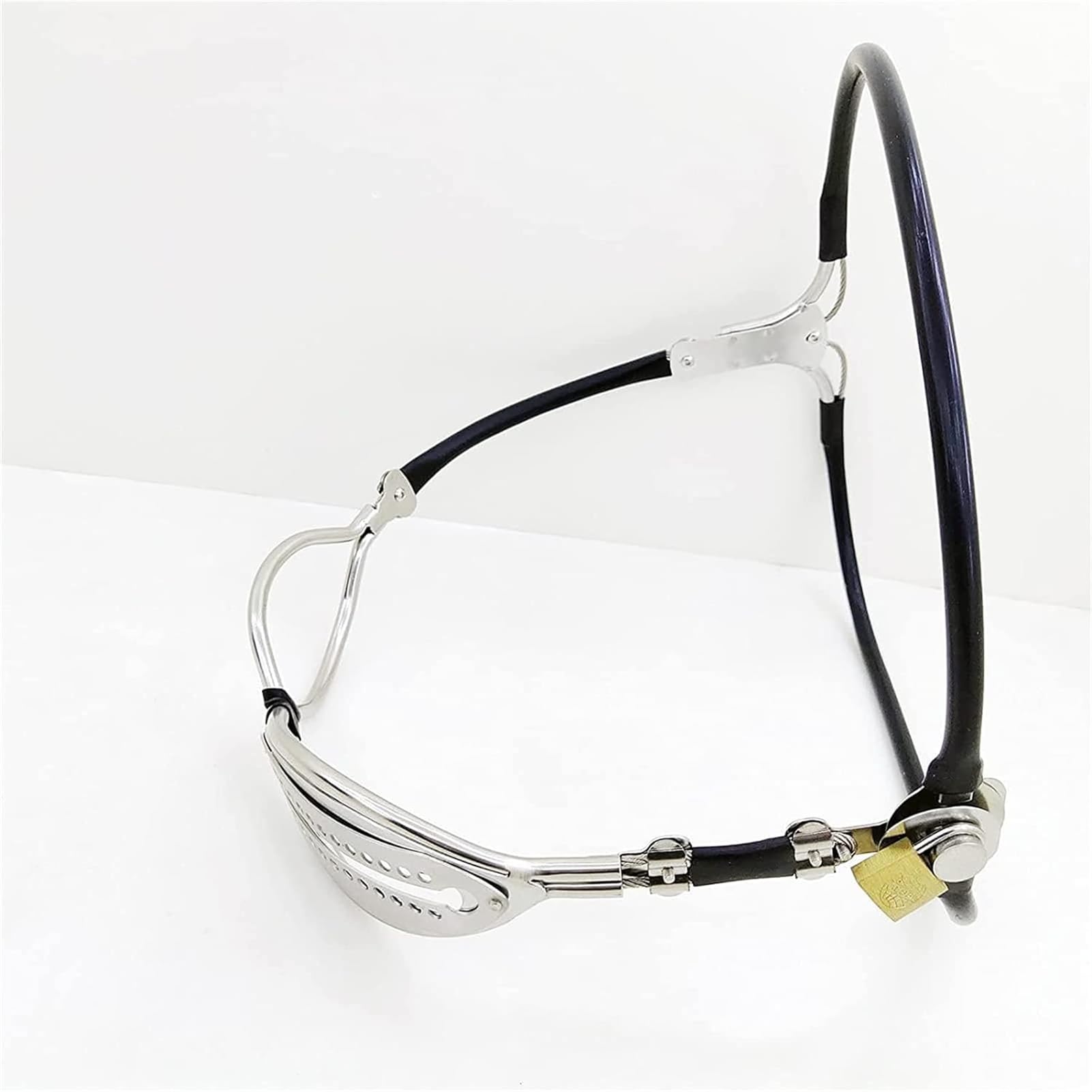 Ceinture de chasteté BDSM for femme, sous-vêtements en métal, plug anal et vaginal, dispositif de chasteté en acier inoxydable, jouets sexuels for femmes(Waist 96~102cm)