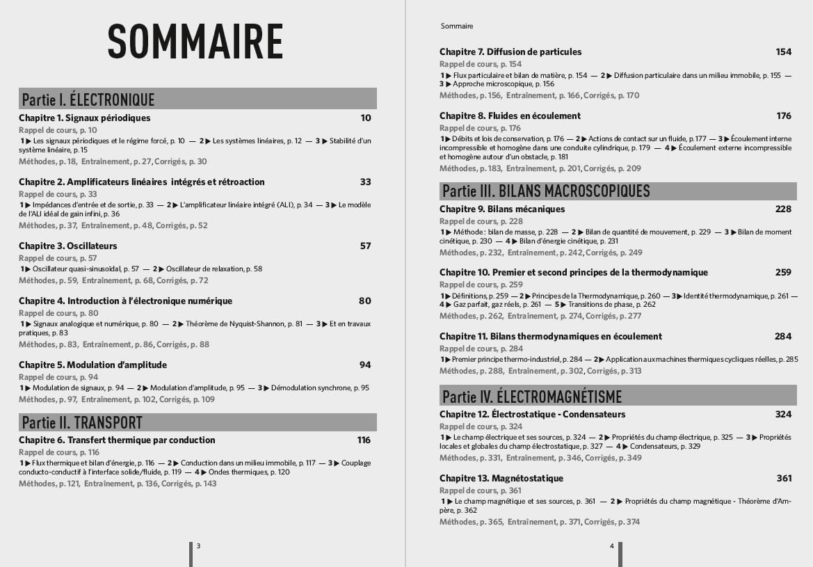Physique PSI/PSI* - Entraînement intensif - Conforme au nouveau programme: Rappels de cours - Méthodes - Exercices, problèmes et sujets corrigés