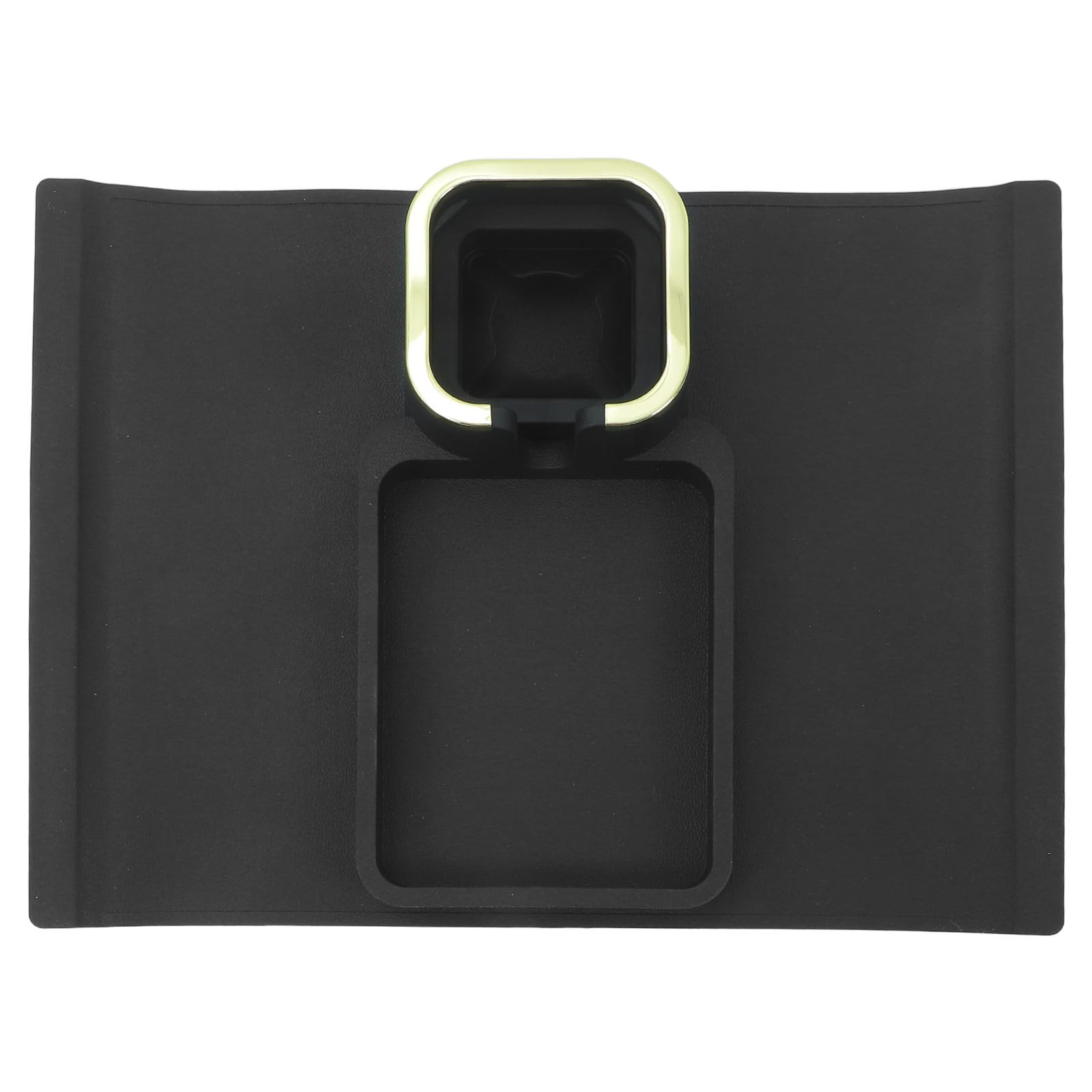 POPETPOP Bandeja para Reposabrazos de Sofá de Silicona Negra Antideslizante y Fácil de Limpiar, Adecuado para Snacks y Tazas en Sillones Reclinables