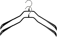 Vista 18 de Mawa by Reston Lloyd BodyForm Series - Percha antideslizante que ahorra espacio para chaquetas, trajes y abrigos, 16-1/2 pulgadas, estilo 42/L, Rojo