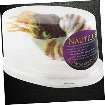 Happyyami Simulation Nautilus Decoration Aquarium Seashell Landscaping Shell Crafts Aquarium Decoration Aquarium Decoration
