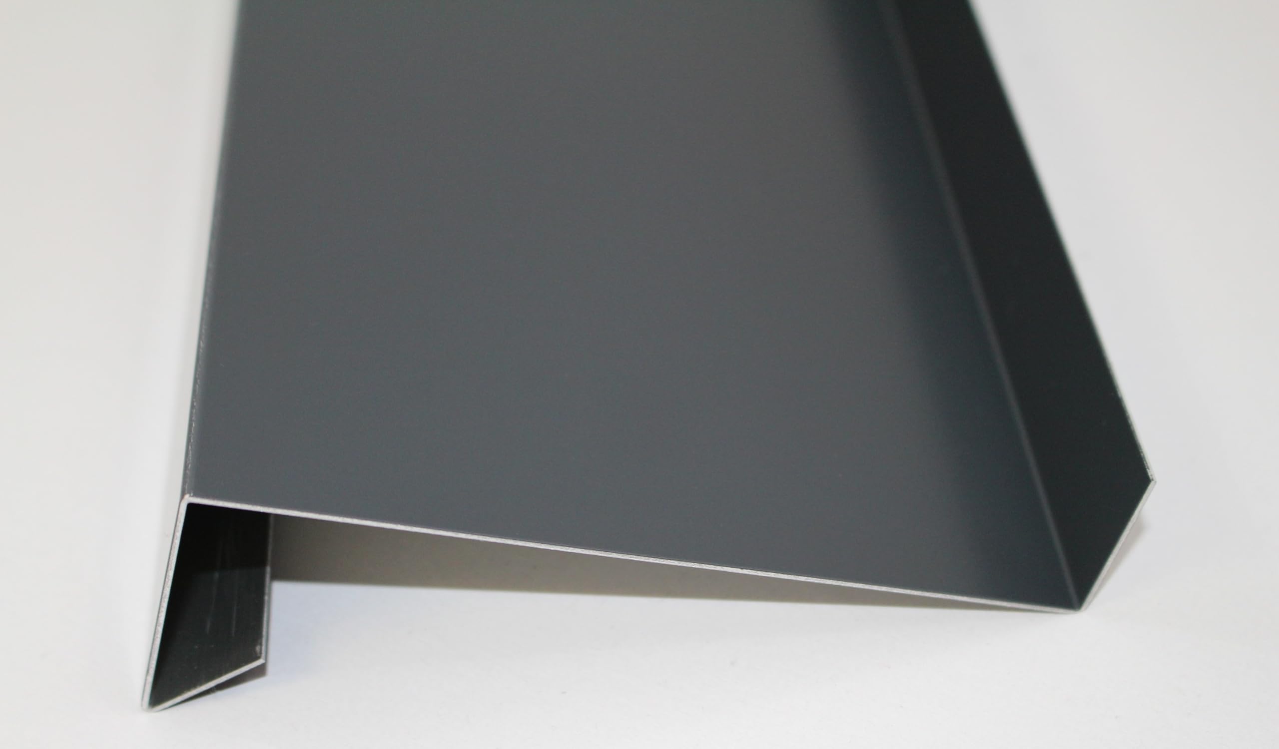 Schlögel GmbH Aluminium Tropfblech 1mm Alu Ral 7016 1500mm, 15/40/70/25 | Abschluss 5° Anthrazitgrau, T=50-400mm Ausladung wählbar, Anschraubsteg 25mm, gekantete Ausführung