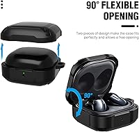 Vista 5 de Valkit Funda compatible con Samsung Galaxy Buds2 Pro (2022)Galaxy Buds 2 2021Galaxy Buds ProGalaxy Buds Live 2020, funda protectora resistente