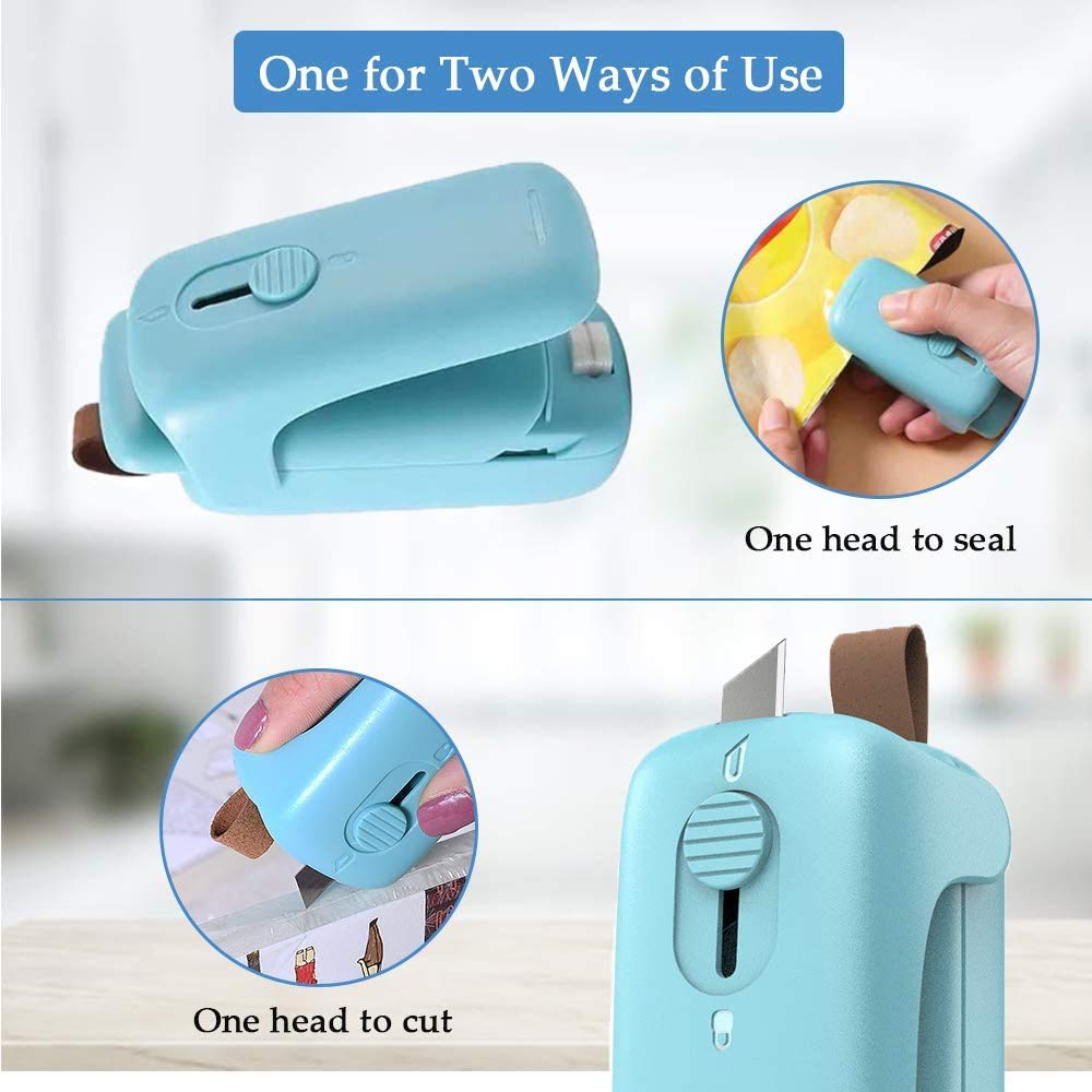Mini Scelleur De Sacs USB - Rechargeable, Portable - Design Canard Mignon - Scelle Et Coupe - Pour Conservation Aliments
