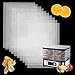 ComPDCVD 10 Pièces Feuilles Déshydrateur en Silicone Tapis Déshydrateur Antiadhésifs de Fruits 27 x 17 cm Feuille de Maille de Tapis de Vapeur Réutilisable pour Machine à Déshydrateur de Cuisine WMF