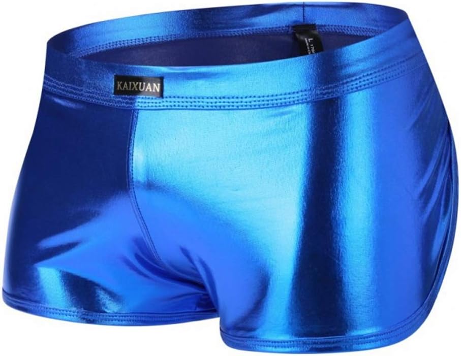 GUKOO Uomini Sexy Breve Pelle Slip Intimo Bikini Traspirante Morbidi Underwear Boxer Mutande - Foto 2