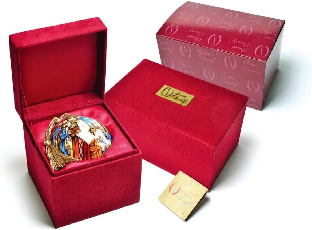 Inner Beauty 1812016 Nativity Hand Painted Blown Glass Ornament - Image 2